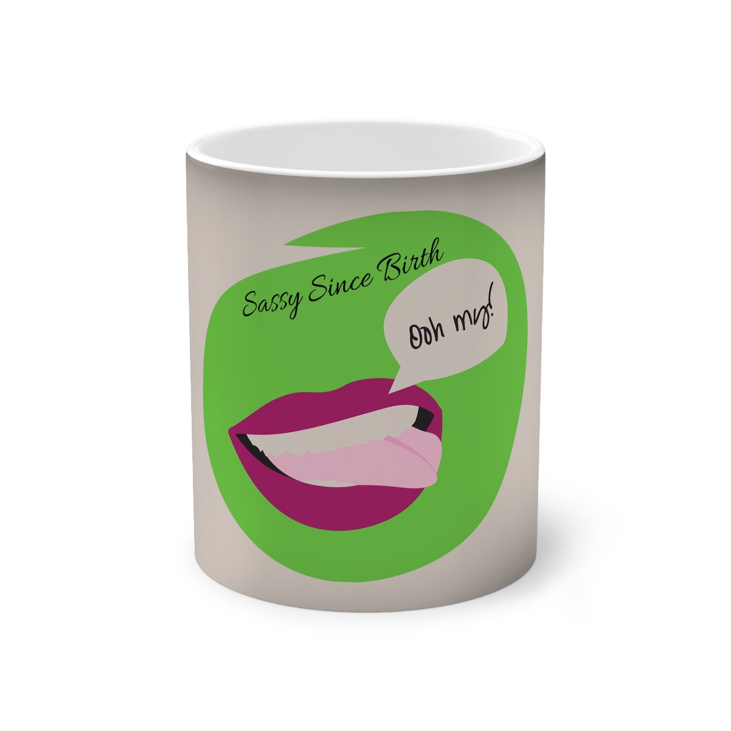 Color-Changing Mug, 11oz - Sassy Since Birth