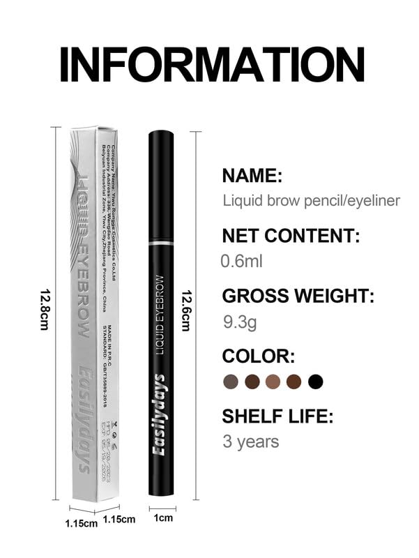 Easilydays Eyebrow Pencil Ultra-Fine Liquid Eyeliner