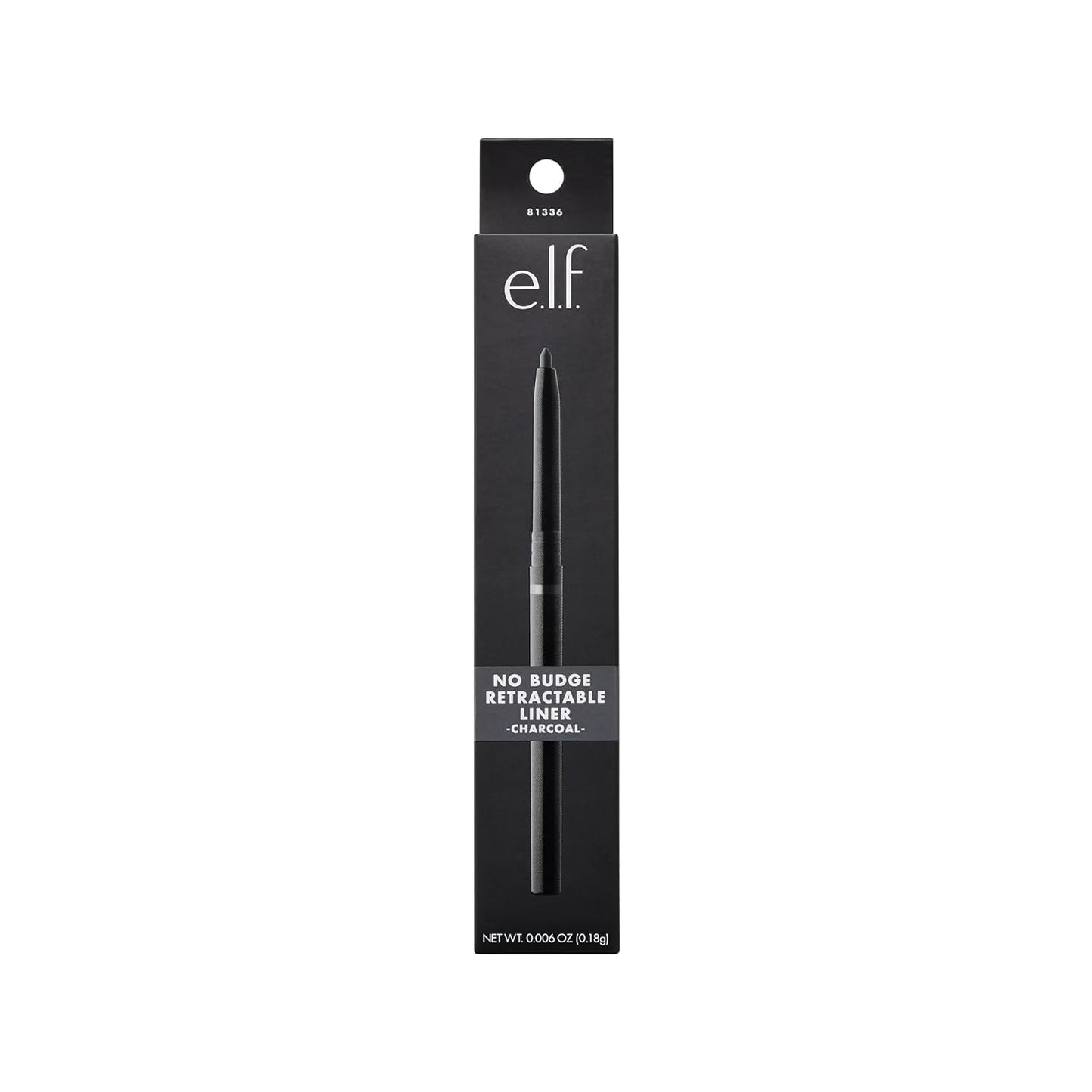 e.l.f. No Budge Retractable Eyeliner, Creamy, Ultra-Pigmented, 0.008 Oz