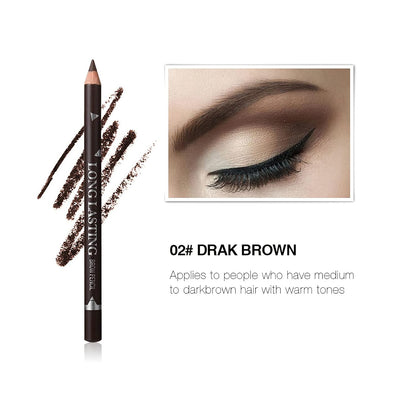 12 Pcs Dark Brown Eyebrow Pencil