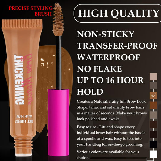 Kaely Thickening Brow Mascara,Tinted Eyebrow Gel