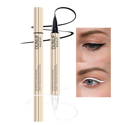 Black White Eyeliner Pencil Double Ended Long Wear Liquid Eyeliner