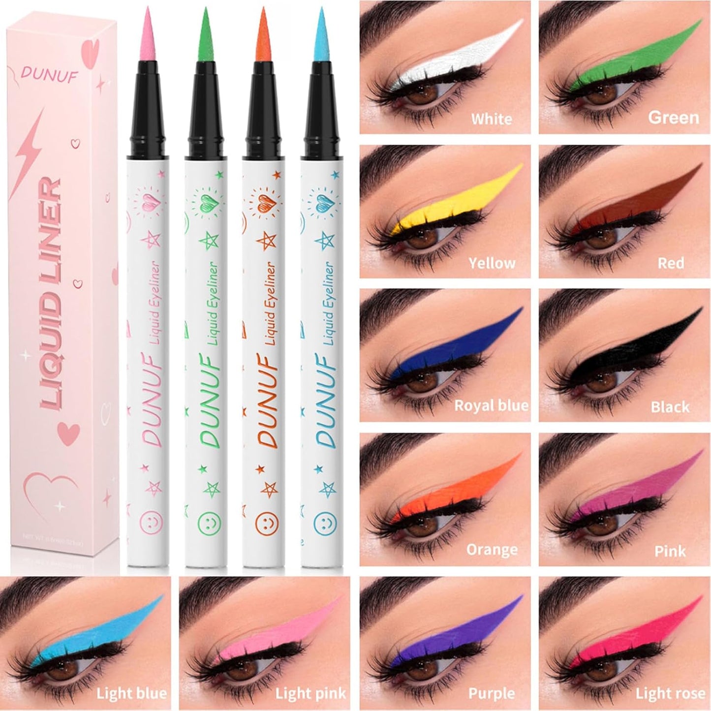 Colored Set Pencil Long Lasting Matte Eye Liner Makeup Cosmetic