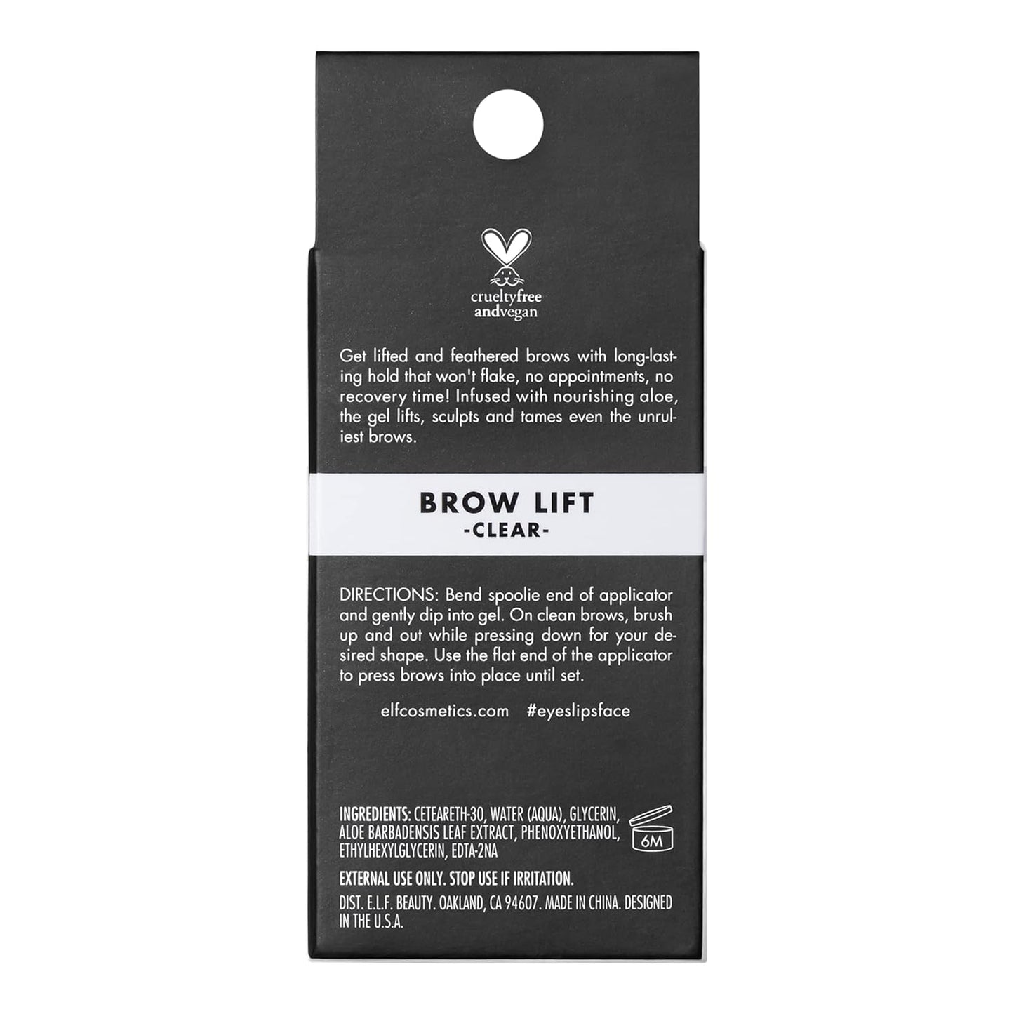 e.l.f. Brow Lift, Clear Eyebrow Shaping Wax For Holding Brows In Place