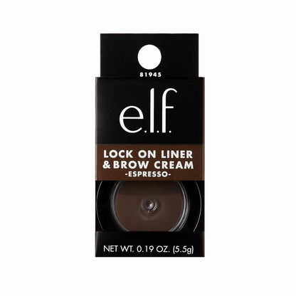 e.l.f. Lock On Liner And Brow Cream, Espresso, 0.19 Oz (5g)