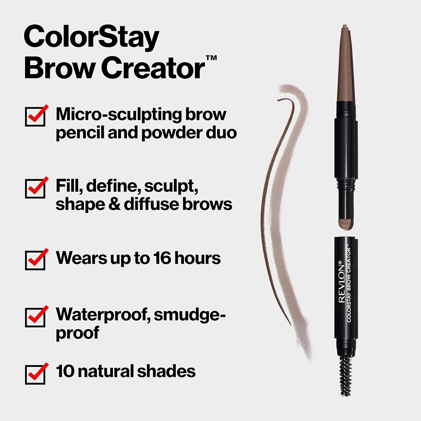 Revlon Eyebrow Pencil & Powder, 0.23 Oz