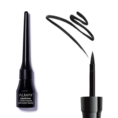 Almay Liquid Eyeliner, Waterproof, Fade-Proof Eye Makeup, 0.1 Oz