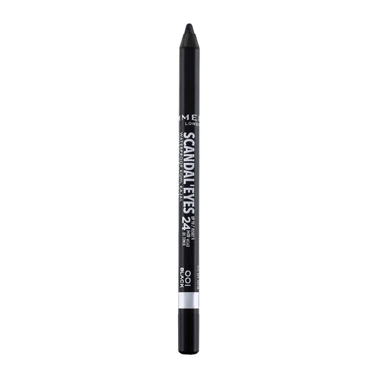 Rimmel London Scandaleyes Waterproof Gel Pencil Eyeliner, 001, Black, 0.04oz