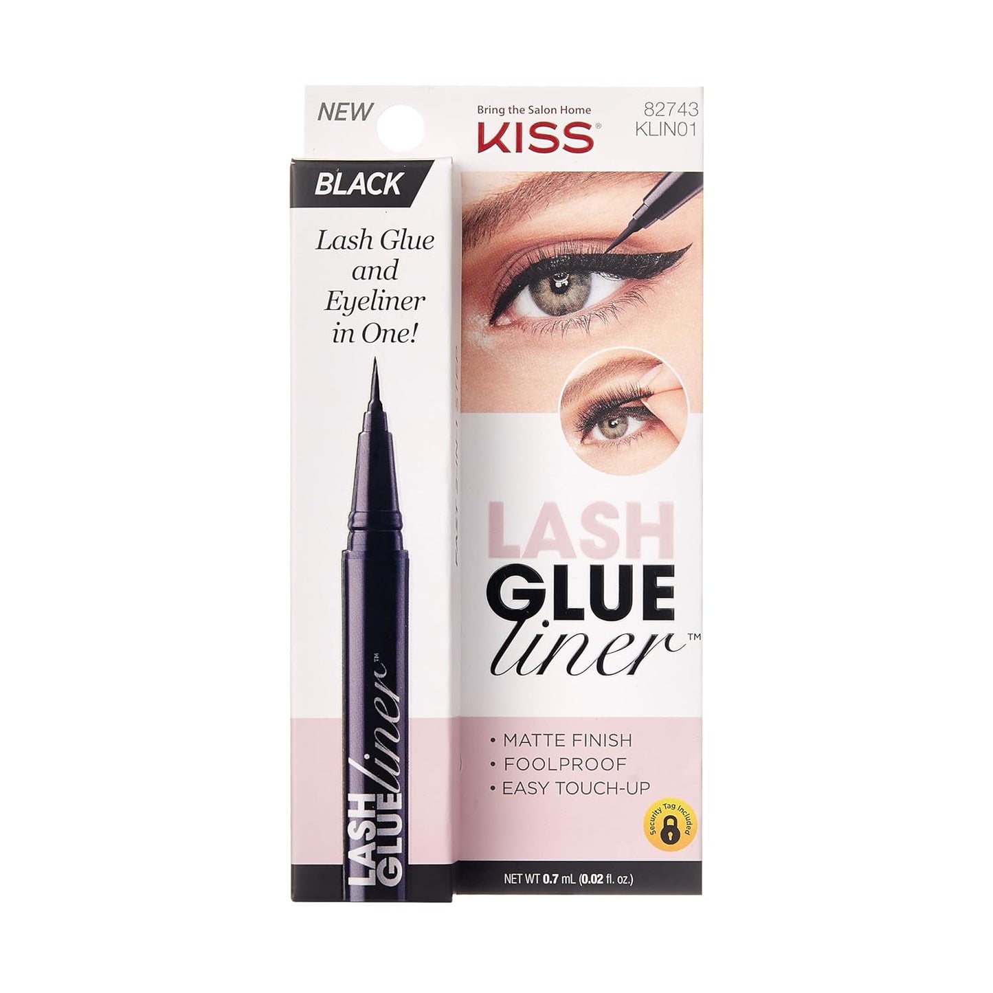 KISS Lash GLUEliner, 2-in-1 Felt-Tip Eyelash Adhesive and Eyeliner