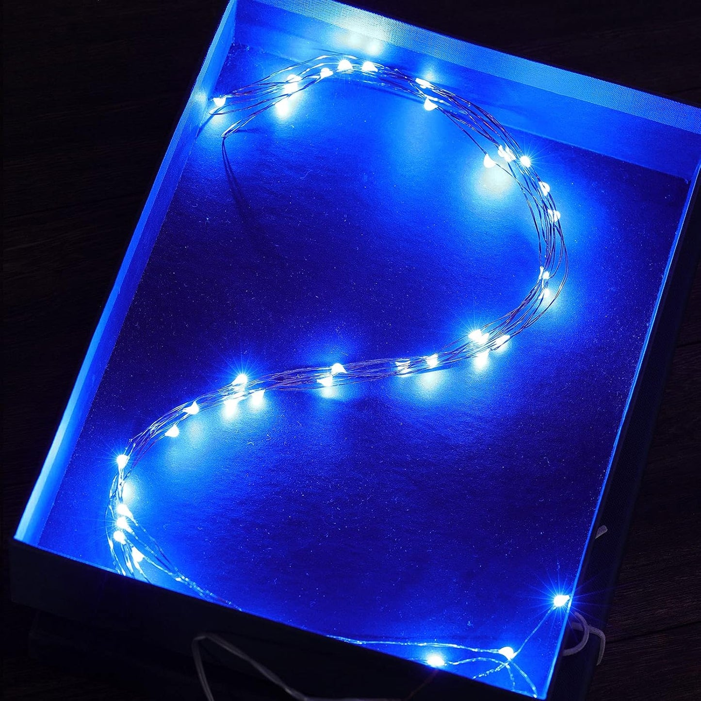 Combo Ariceleo Mini Fairy Lights, (5m/16ft Orange + 5m/16ft Blue)