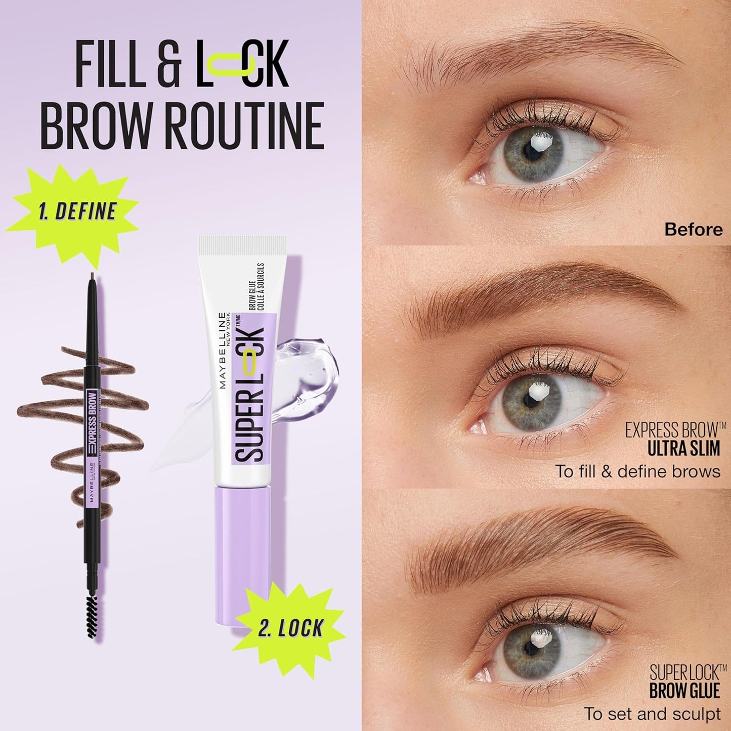 Maybelline Super Lock Brow Glue Eyebrow Gel