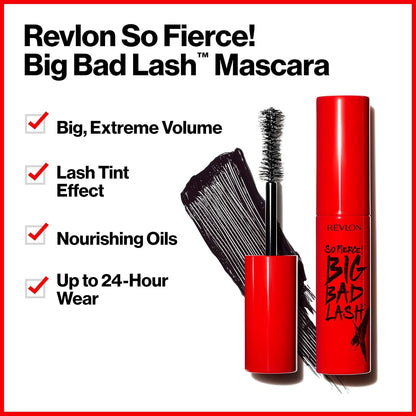 Revlon Mascara, So Fierce Big Bad Lash Eye Makeup, 760 Blackest Black, 0.34 fl. Oz