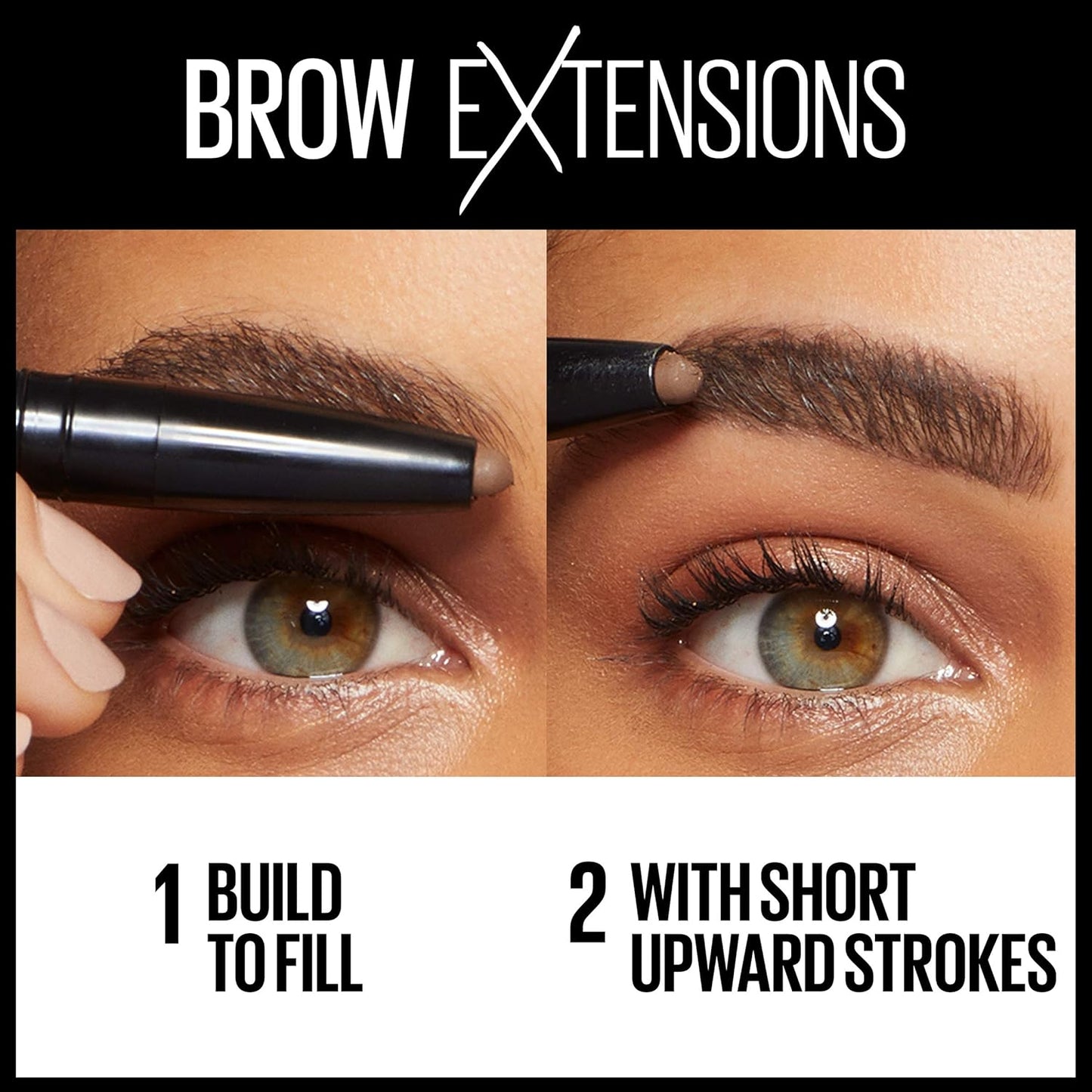 Maybelline Brow Extensions Fiber Pomade Crayon, 1 Count