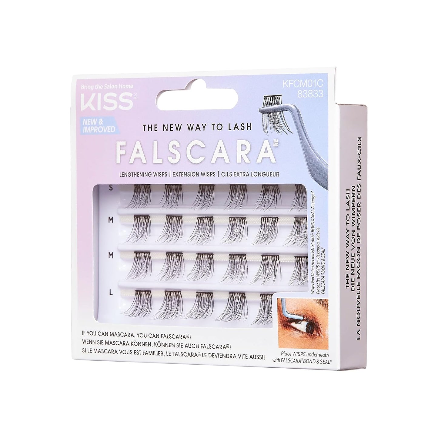 KISS Falscara DIY Eyelash Extension Lengthening Wisps - Featherlight