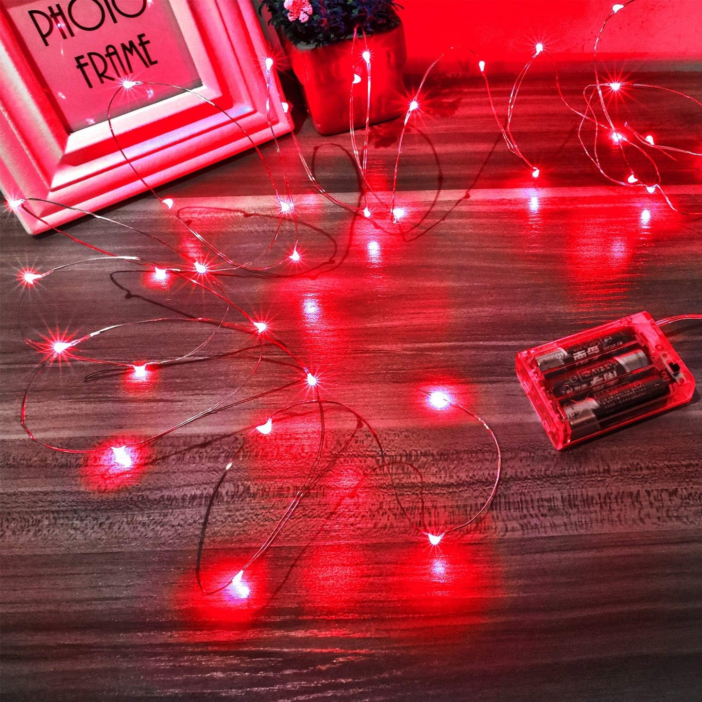 Combo Ariceleo Mini Fairy Lights, (5m/16ft Red + 5m/16ft Green)