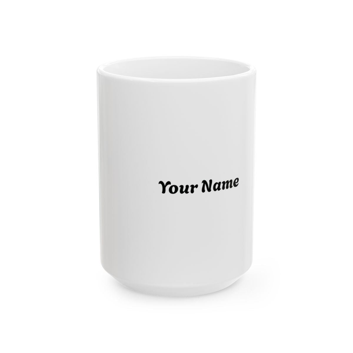 Ceramic Mug, (11oz, 15oz), White with your Name