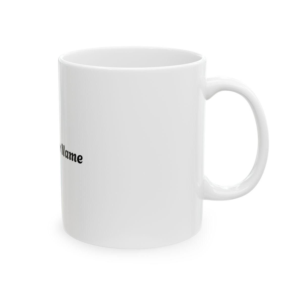 Ceramic Mug, (11oz, 15oz), White with your Name